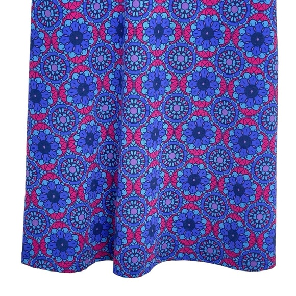 Title Nine Dress Small Twist Front Geometric Print Fit Flare Knee Length Stretch - Picture 8 of 10